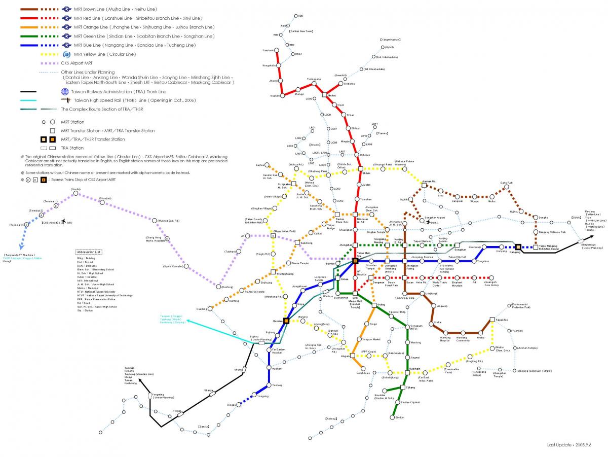 Taipei peta kereta api