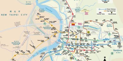 Peta Taipei jalan